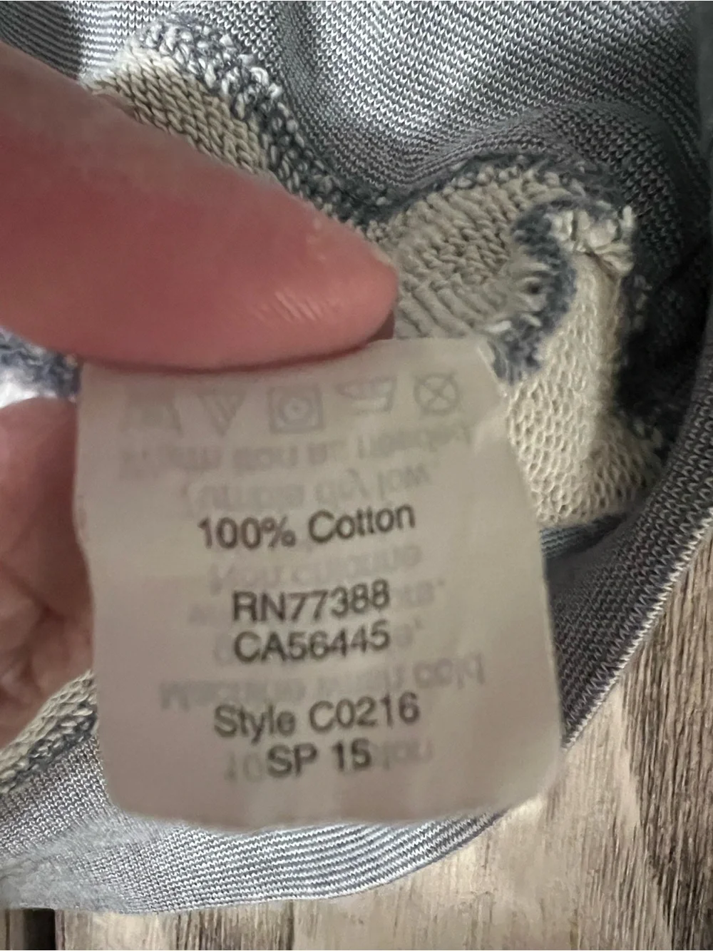 J.Crew XS Gray Cotton Raglan Crewneck Sweatshirt Contrast Rib Trim